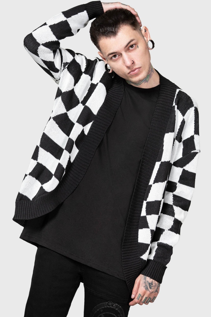 Killstar Your Move Cardigan Grises | 03678-MRVF
