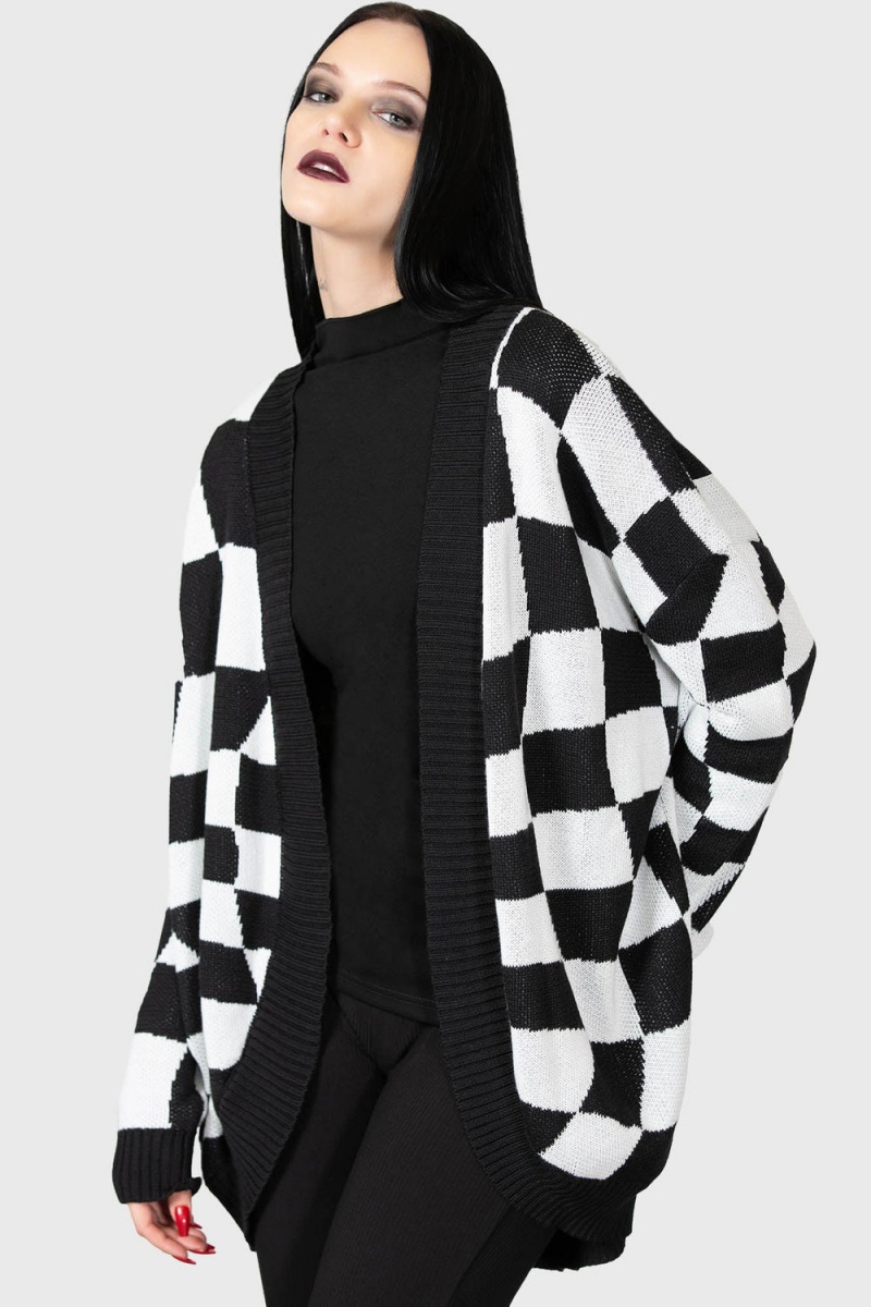 Killstar Your Move Cardigan Grises | 03678-MRVF